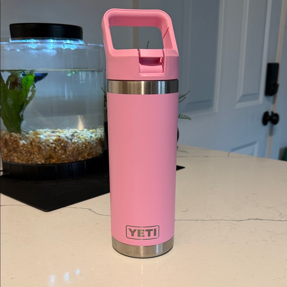Yeti Pink Travel Mug with Stainless Steel